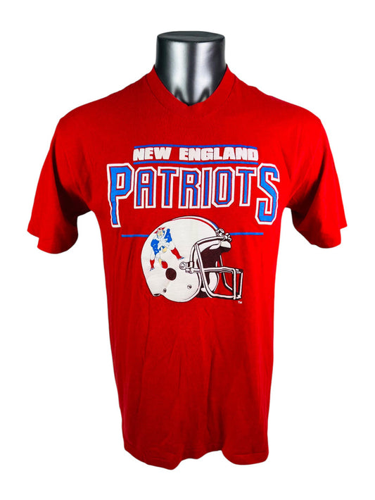 NEW ENGLAND PATRIOTS VINTAGE 1980'S NFL ADULT T-SHIRT XL