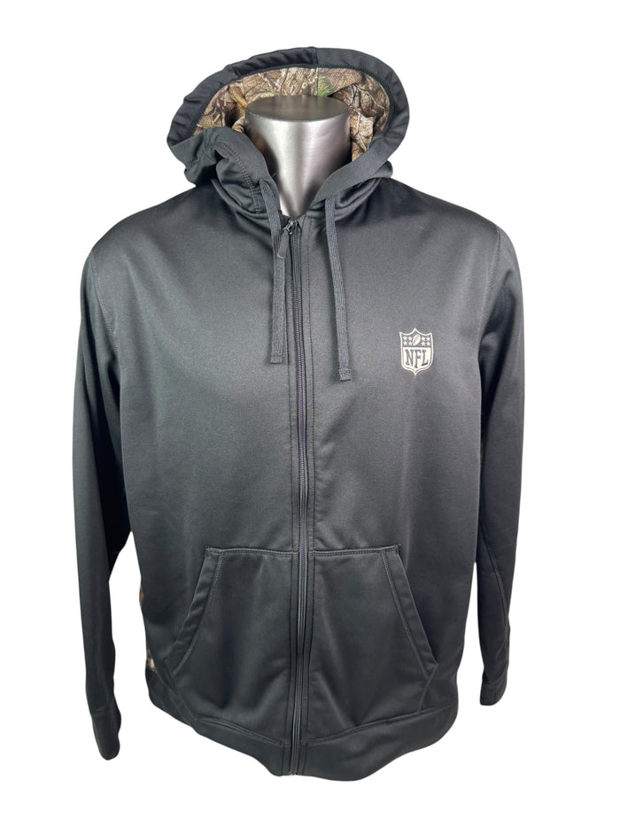 NFL TEAM ISSUED CAMOUFLAGE ZIP-UP HOODIE SWEATSHIRT ADULT XL