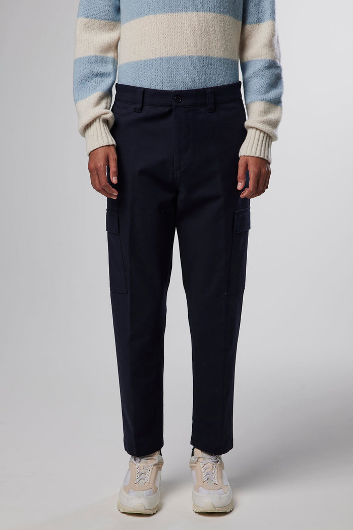 NN07 - Armie cargo trousers 1722 - Bleu marine-Pantalons et Shorts-2311722180