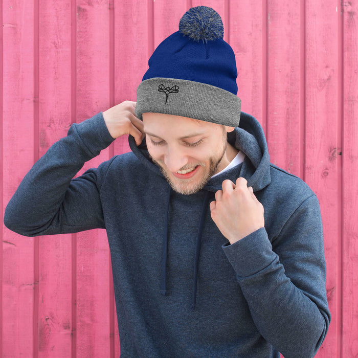 Origami Dragonfly Pom-Pom Beanie