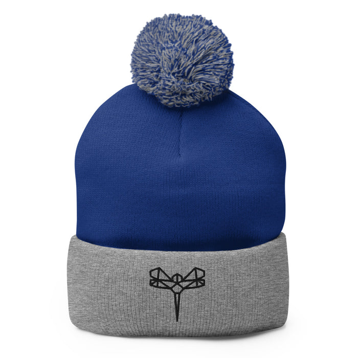 Origami Dragonfly Pom-Pom Beanie