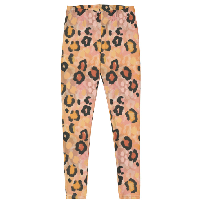Peach Leopard Print Leggings - Bloom Seventy Seven