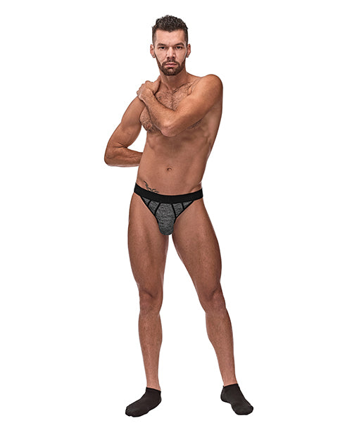 Peak Performance Sport Jock Grey-black L-lx Intimates Adult Boutique