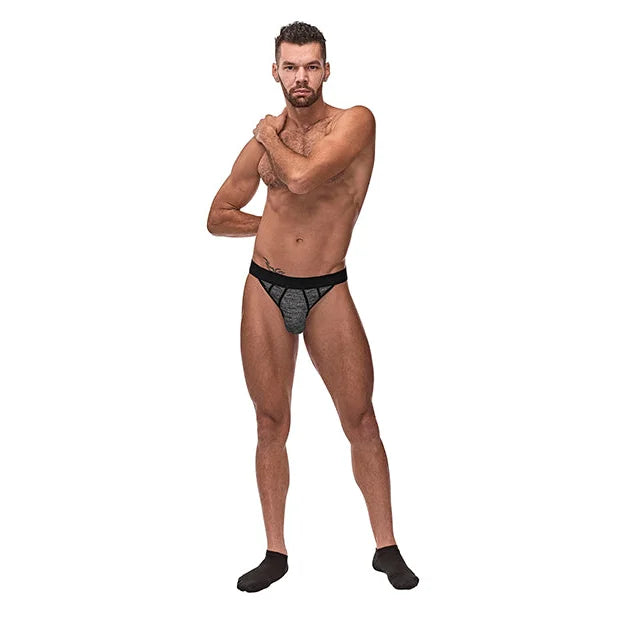 Peak Performance Sport Jock Grey-black S-m Intimates Adult Boutique