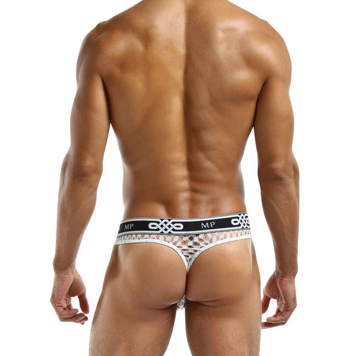Peep Show Lo Rise Thong White Small- Medium Intimates Adult Boutique