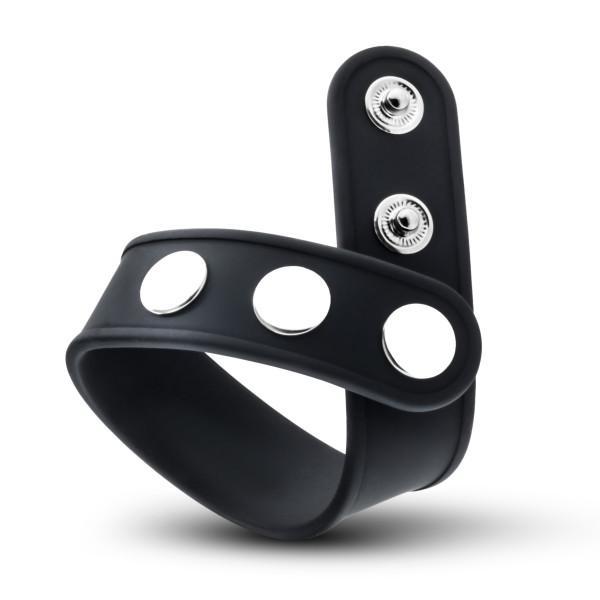 Performance Vs5 Silicone 3 Snap Cock Strap Black Intimates Adult Boutique