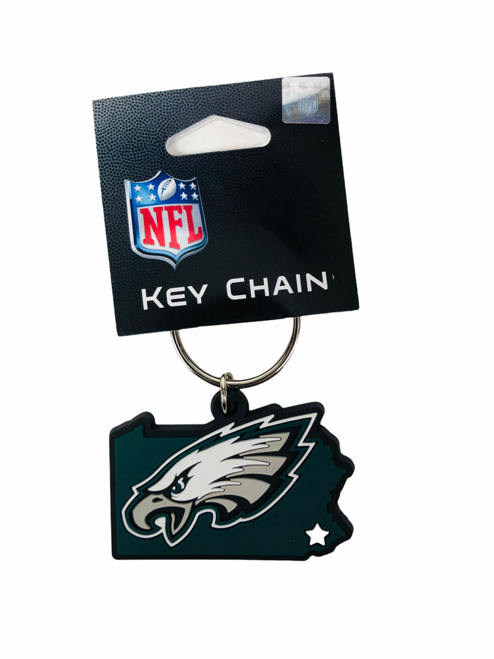PHILADELPHIA EAGLES PA STATE NFL KEYCHAIN