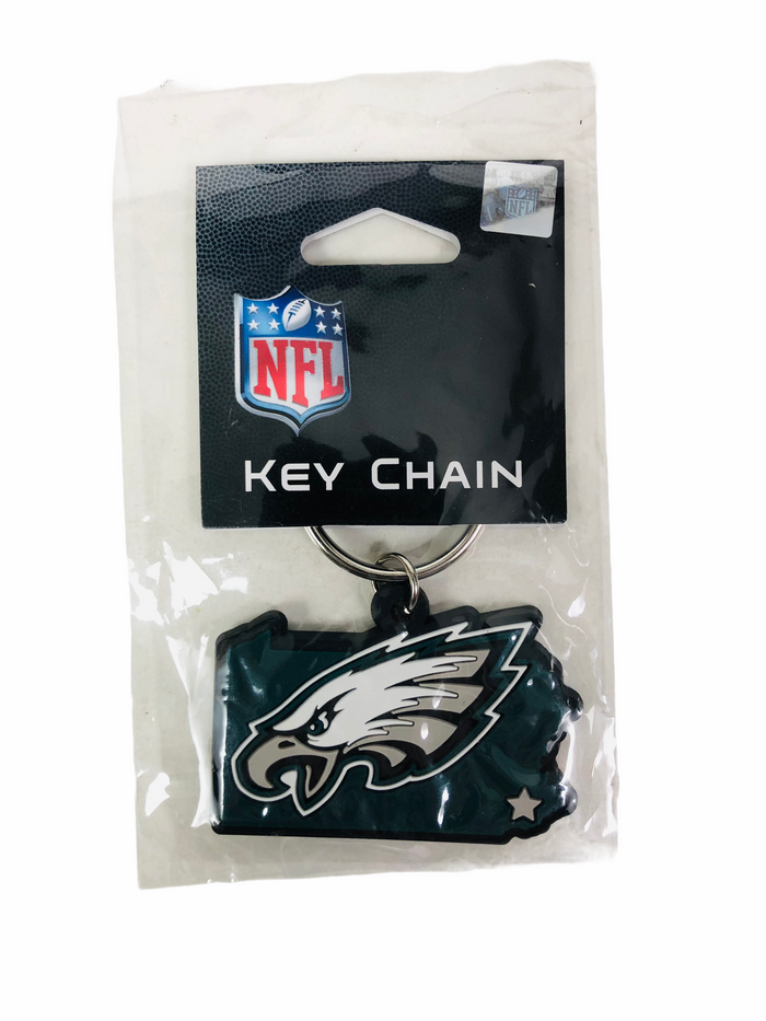PHILADELPHIA EAGLES PA STATE NFL KEYCHAIN