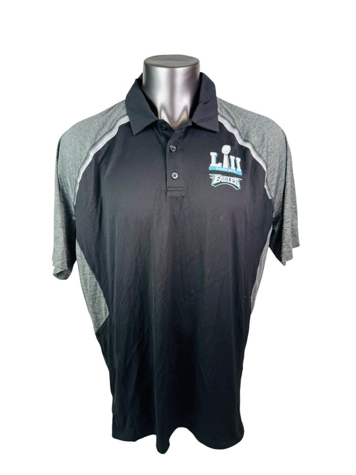 PHILADELPHIA EAGLES SUPER BOWL LII CHAMPIONS PRO LINE GOLF SHIRT ADULT 2XL