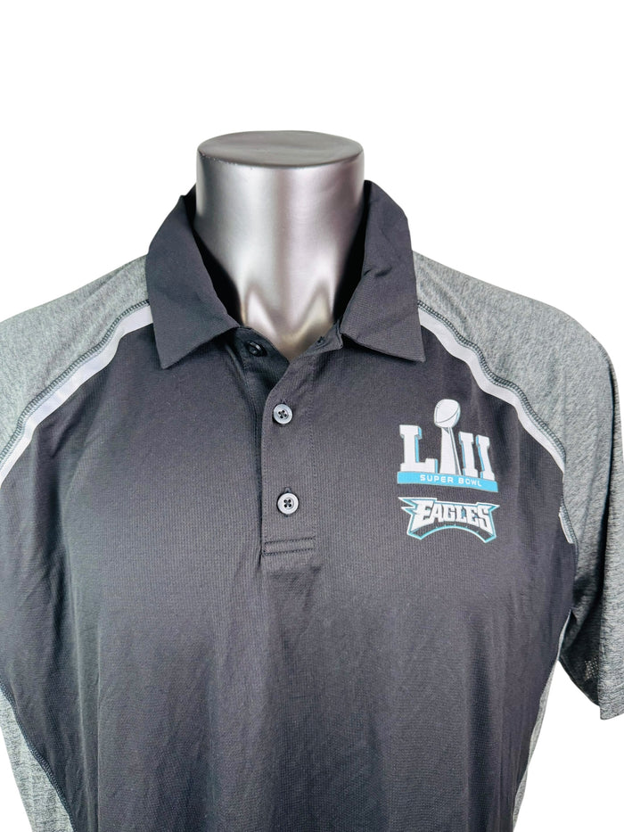 PHILADELPHIA EAGLES SUPER BOWL LII CHAMPIONS PRO LINE GOLF SHIRT ADULT 2XL