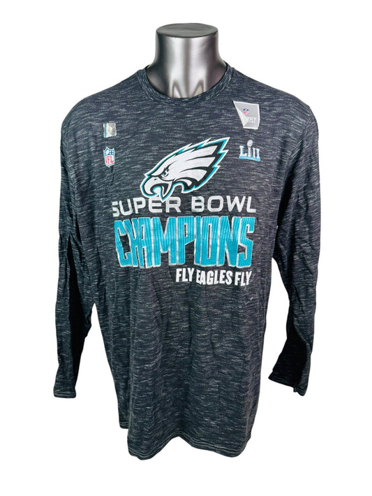 PHILADELPHIA EAGLES SUPER BOWL LII CHAMPIONS PRO LINE LONG-SLEEVE T-SHIRT ADULT 2XL