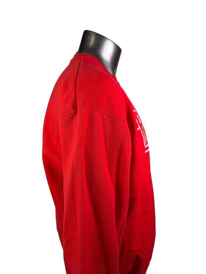 PHILADELPHIA PHILLIES VINTAGE 2000'S CREW-NECK MAJESTIC SWEATSHIRT ADULT LARGE
