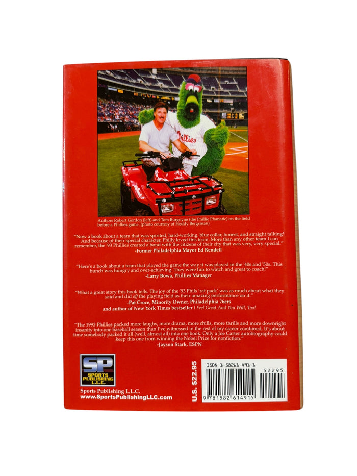 PHILLIE PHANATIC PHILADELPHIA PHILLIES 2002 BEARDS, BELLIES & BICEPS 1993 TEAM SIGNED HARDBACK BOOK