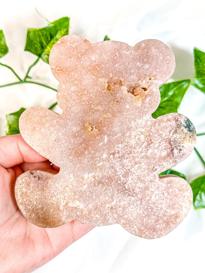 Pink Amethyst Teddy Bear (58A)