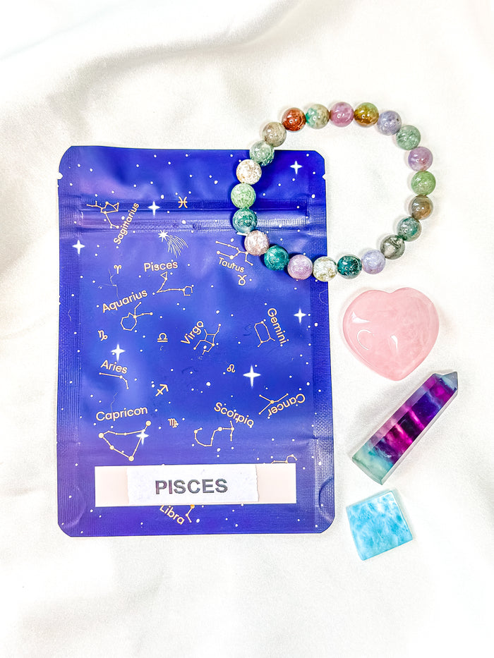 Pisces - Zodiac Crystal Set