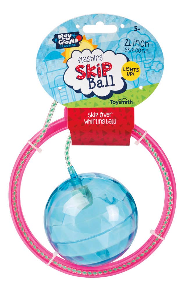 Playground Classics Flashing Skip Ball, Skip and Hop