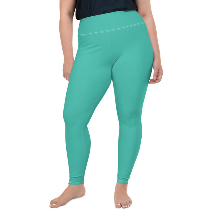 Plus Size Green Leggings - Bloom Seventy Seven