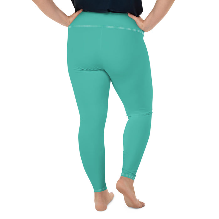 Plus Size Green Leggings - Bloom Seventy Seven