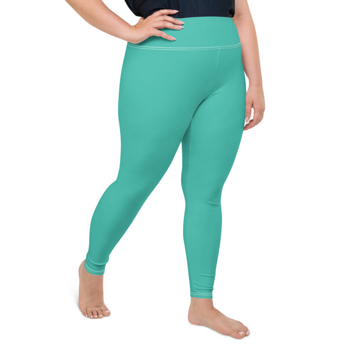 Plus Size Green Leggings - Bloom Seventy Seven