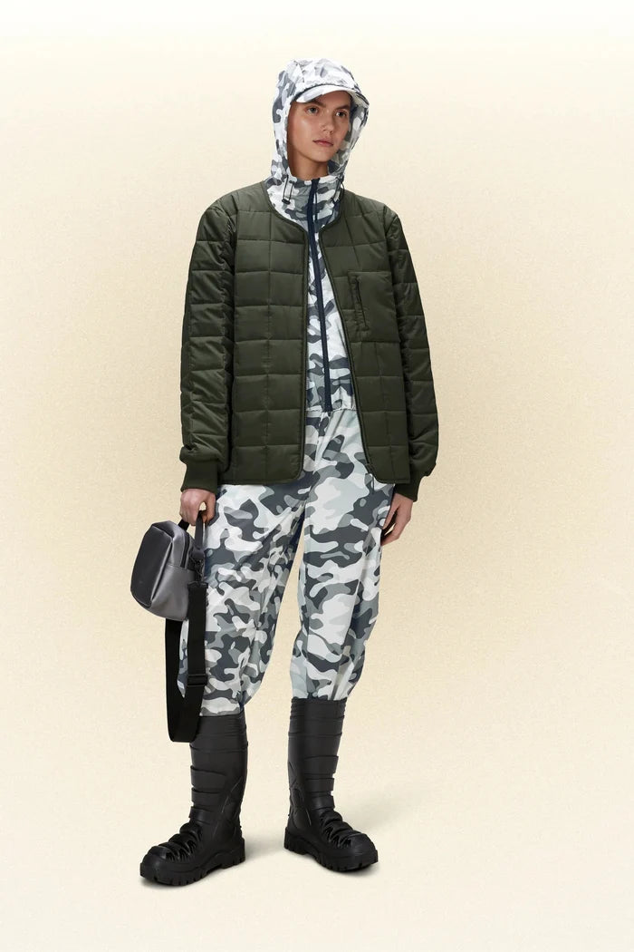 Rains - Liner Jacket W1T1- Green NEW EDITION-Vestes et Manteaux-18170