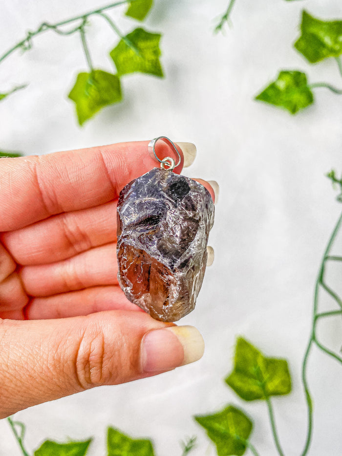 Raw Smoky Quartz Pendant