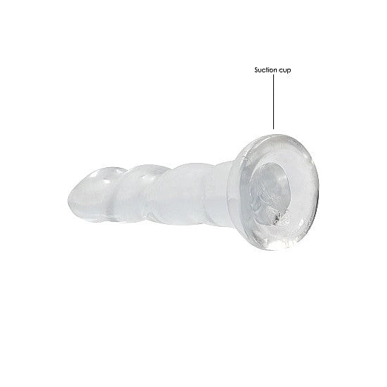 Realrock Non Realistic Dildo W Suction Cup 7in Transparent Intimates Adult Boutique