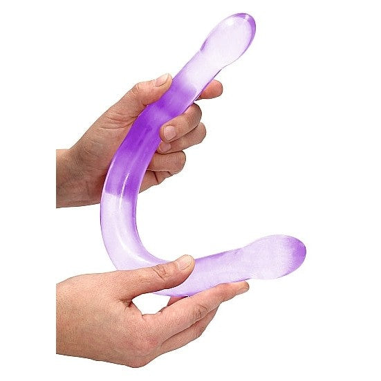 Realrock Non Realistic Double Dong 17in Purple Intimates Adult Boutique
