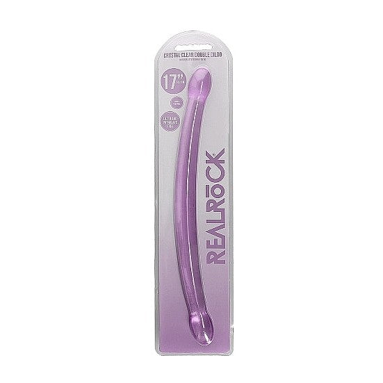 Realrock Non Realistic Double Dong 17in Purple Intimates Adult Boutique