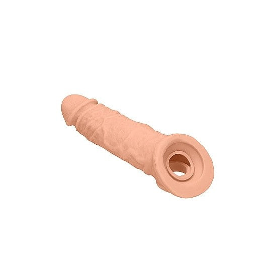 8" Flesh Realrock Penis Extension Sleeve – Sextoys for Men Intimates Adult Boutique