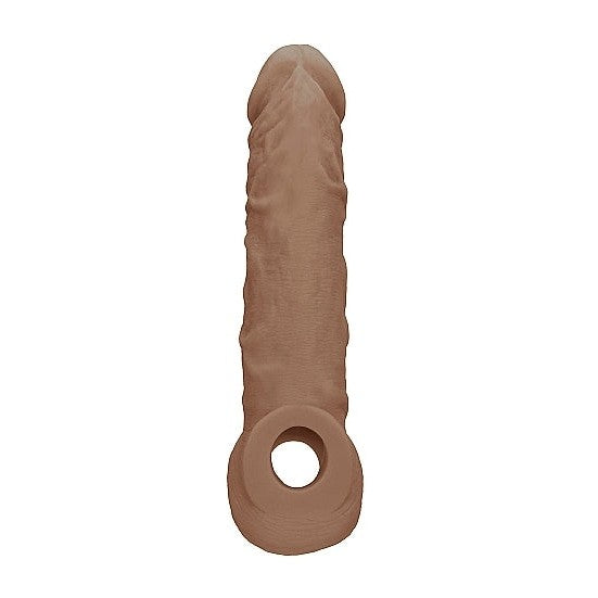 Realrock Penis Extension Sleeve in Tan: 8 Inch - Sextoys for Men Intimates Adult Boutique