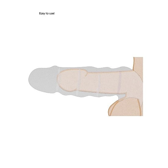 Realrock Penis Extension Sleeve 9in Tan - Enhancement Sleeve for Men Intimates Adult Boutique