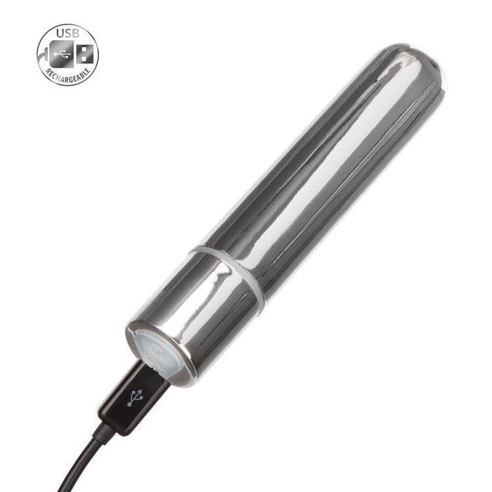 Rechargeable Bullet Silver Intimates Adult Boutique