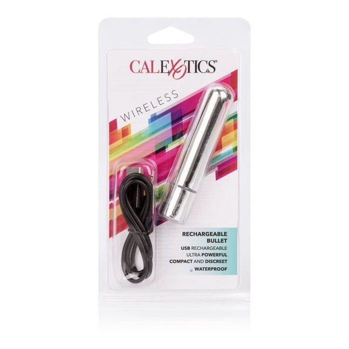 Rechargeable Bullet Silver Intimates Adult Boutique