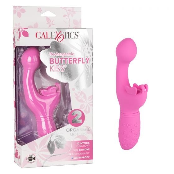 Rechargeable Butterfly Kiss Pink Intimates Adult Boutique