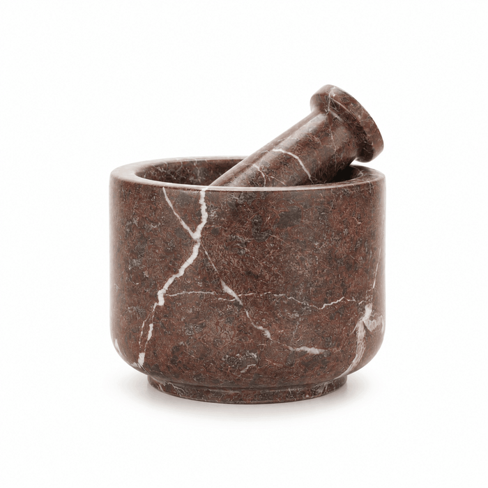 Red Zebra Mortar And Pestle
