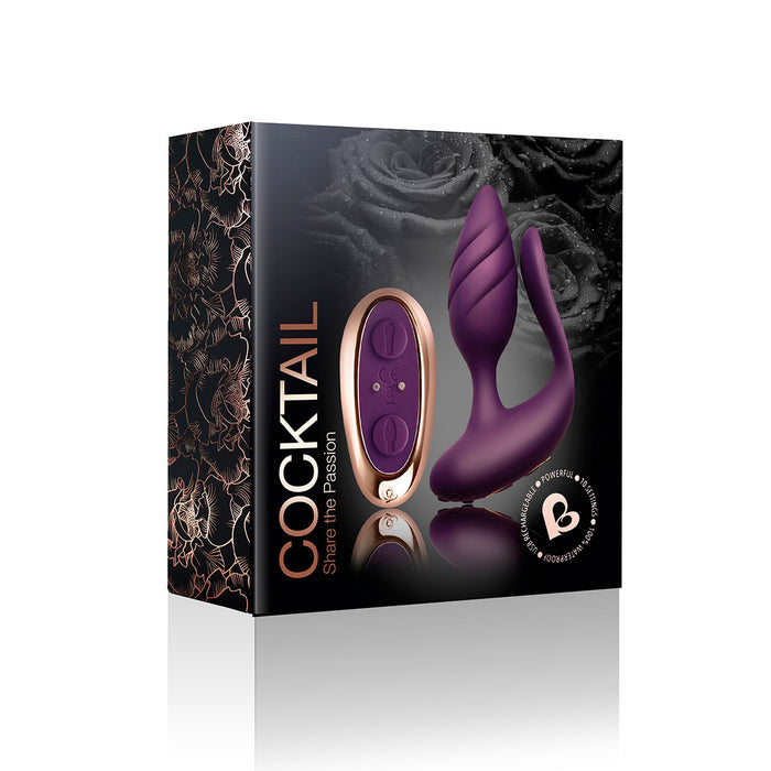 Burgundy Rocks Off Cocktail | Remote Control Butt Plug Anal Toys Intimates Adult Boutique