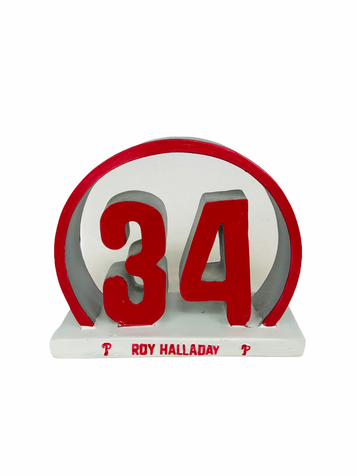 ROY HALLADAY PHILADELPHIA PHILLIES 2021 #34 RETIREMENT STATUE SGA
