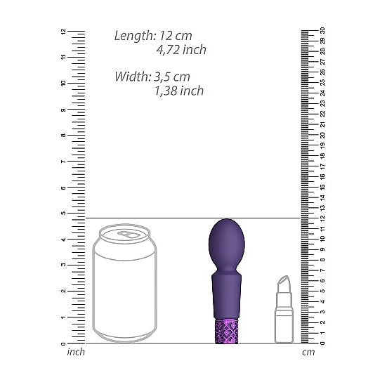 Royal Gems Brilliant Purple Rechargeable Silicone Bullet Intimates Adult Boutique