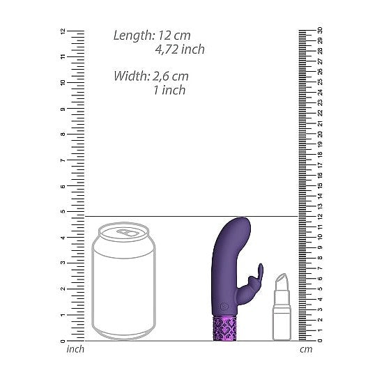 Royal Gems Dazzling Purple Rechargeable Silicone Bullet Intimates Adult Boutique