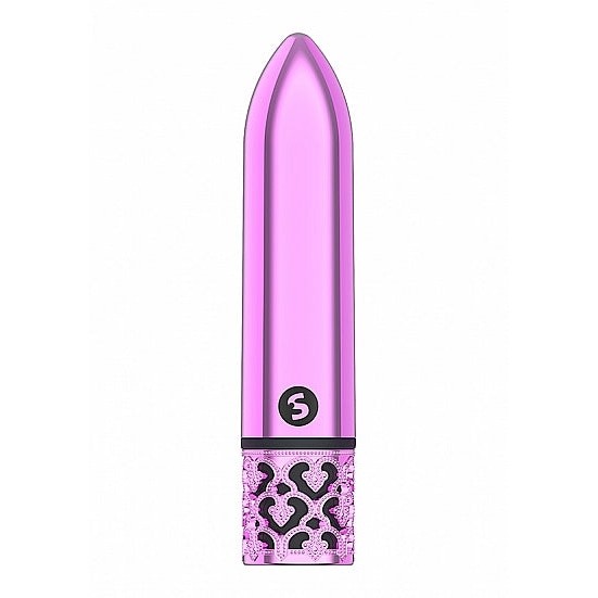 Royal Gems Glamour Pink Abs Bullet Rechargeable Intimates Adult Boutique