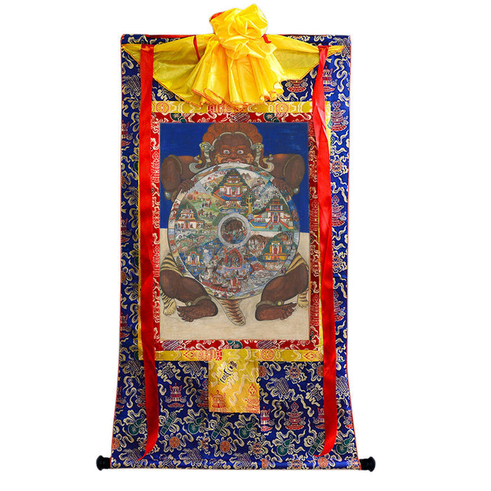 2772-唐卡-HBMT-077六道轮回-300dpi - Tibetan thangka painting, view 4
