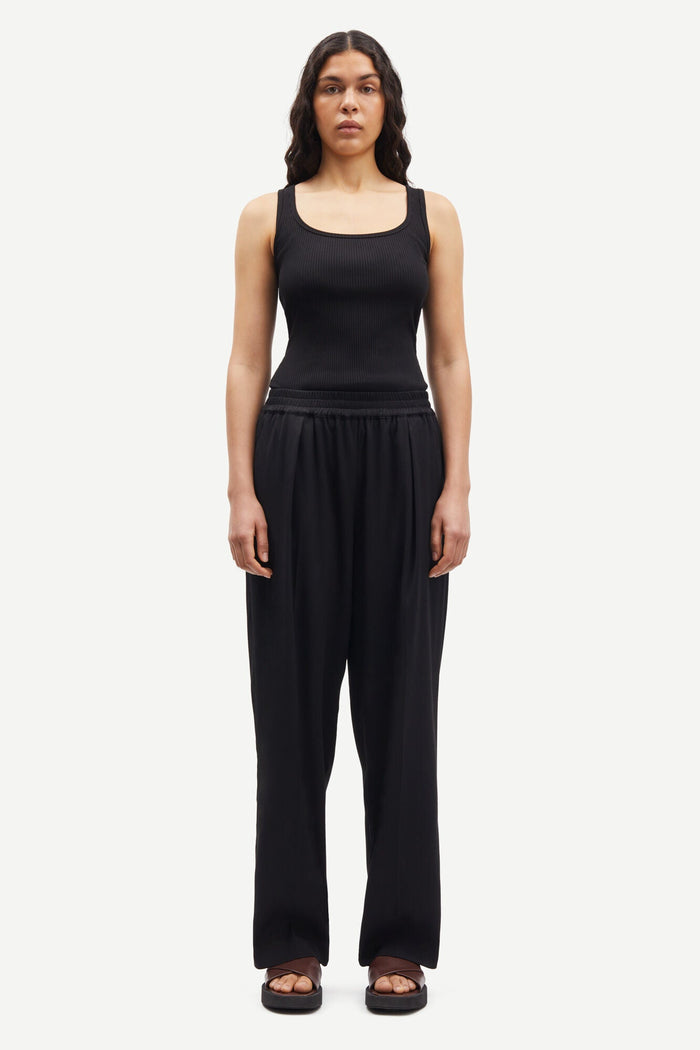 Samsoe Samsoe - Julia Trousers 14635 - Black-Jupes et Pantalons-F23100048