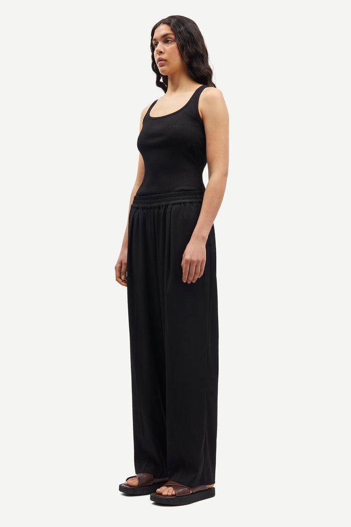 Samsoe Samsoe - Julia Trousers 14635 - Black-Jupes et Pantalons-F23100048