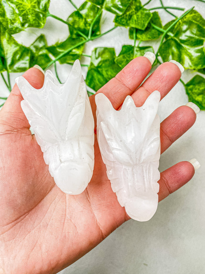 Satin Spar Selenite Dragon