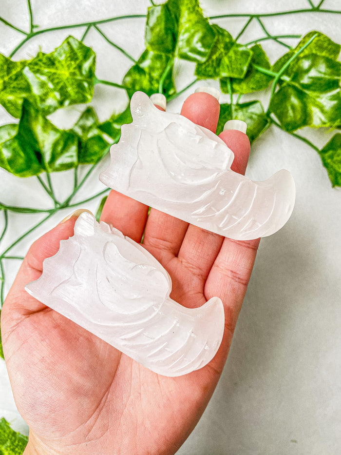 Satin Spar Selenite Dragon