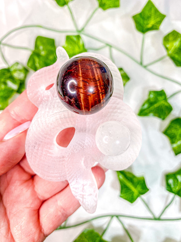 Satin Spar Selenite Snake