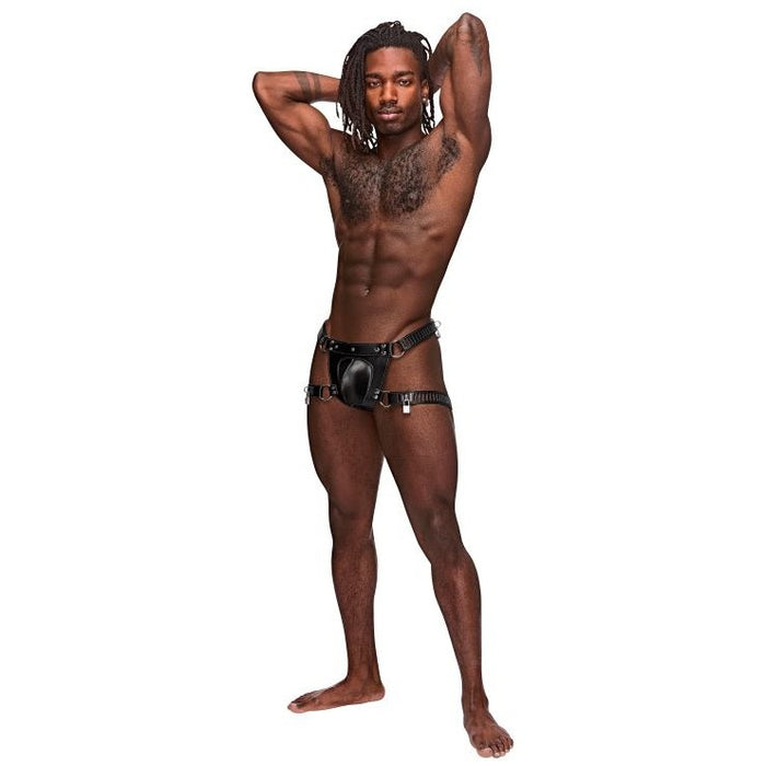 Scorpio Leather Short Black O-s Intimates Adult Boutique