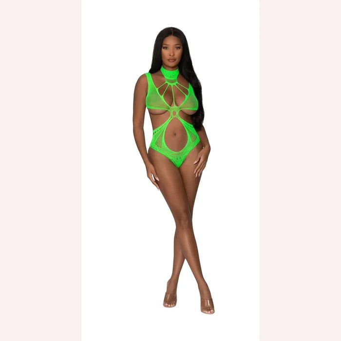 Seamless Teddy Lime O/s Intimates Adult Boutique