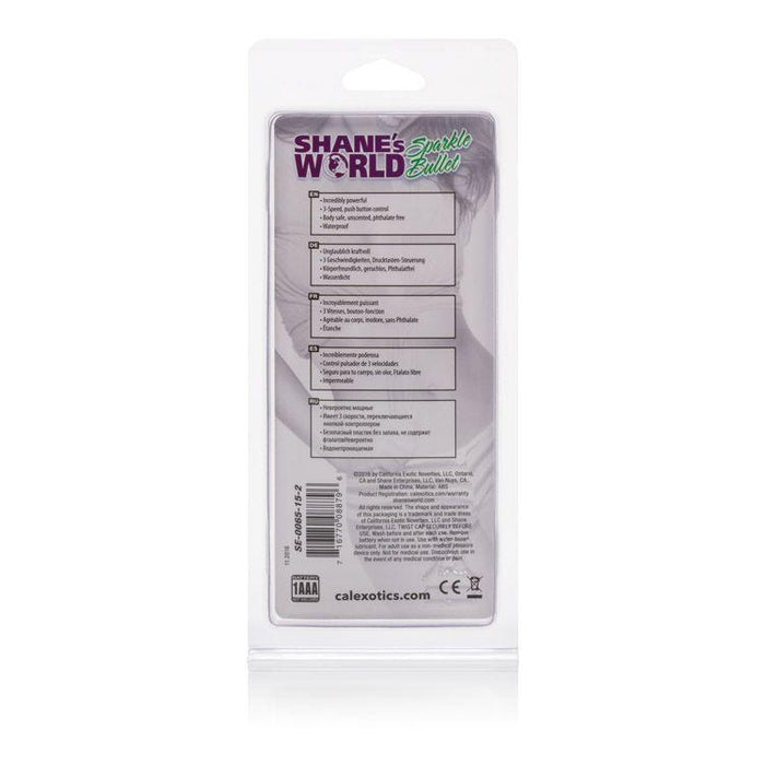 Shanes World Sparkle Bullet Purple Intimates Adult Boutique