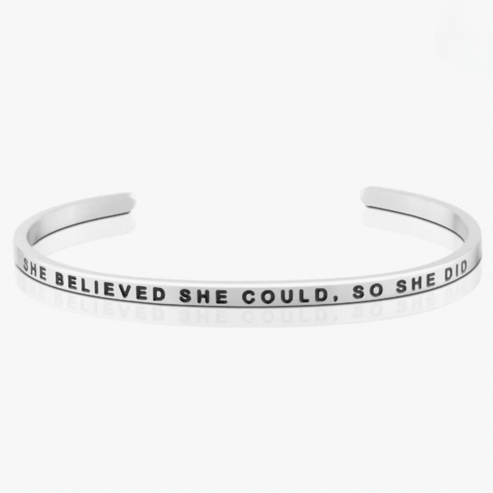 She Believed She Could, So She Did Bracelet